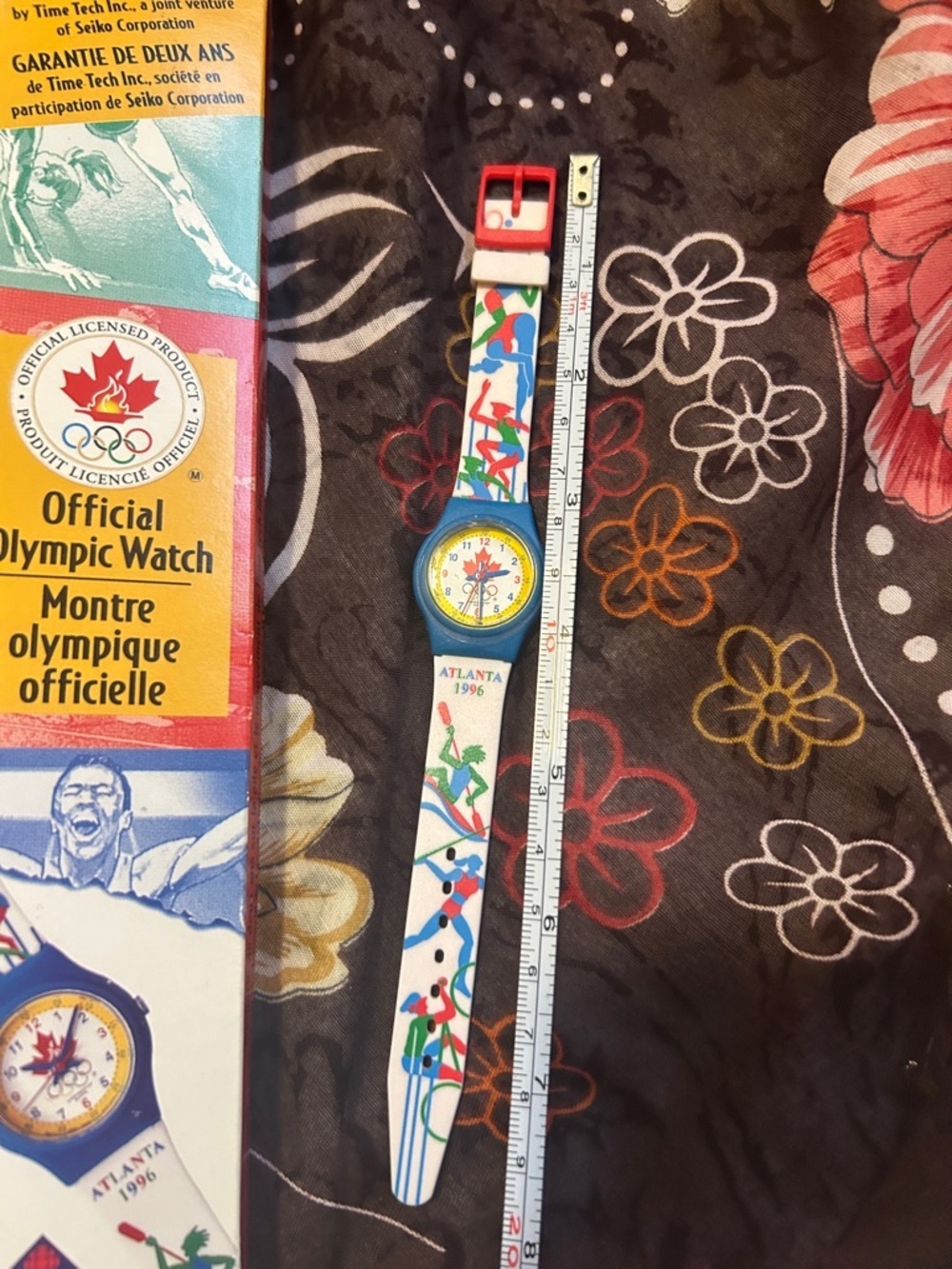 1996 Atlanta Olympic Promotional Watch Athlete Design Vintage collectible - Picture 2 of 9